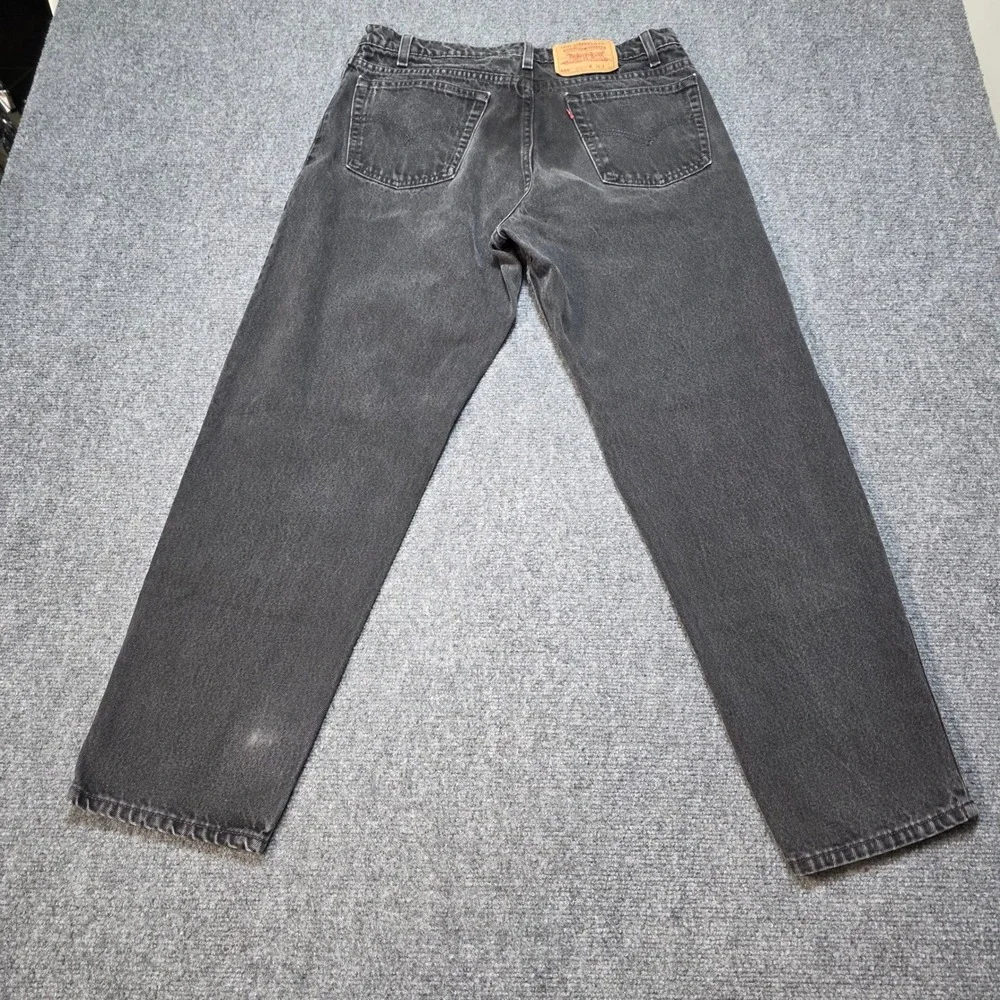 Vintage Levi's 550 Relaxed Fit Tapered Leg Black Jeans Men's‎ 36x30 Made in USA
